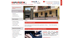 Desktop Screenshot of kapuaszok.hu