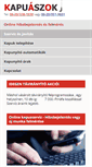 Mobile Screenshot of kapuaszok.hu